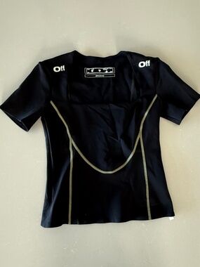 Off White Running Top (Women's Large)